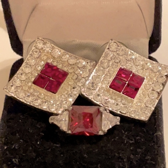 Gorgeous Rubies, CZ’s & Sterling Ring to match♥️♥️ - Picture 7 of 10